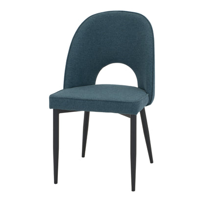 Chaise tapissée style contemporain, idéale pour brasseries et restaurants. Conçue pour un usage professionnel en intérieur.
