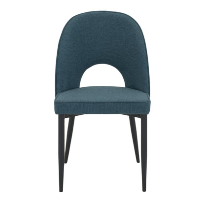 Chaise tapissée style contemporain, idéale pour brasseries et restaurants. Conçue pour un usage professionnel en intérieur.