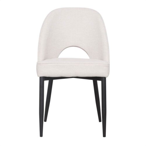 Chaise tapissée style contemporain, idéale pour brasseries et restaurants. Conçue pour un usage professionnel en intérieur.
