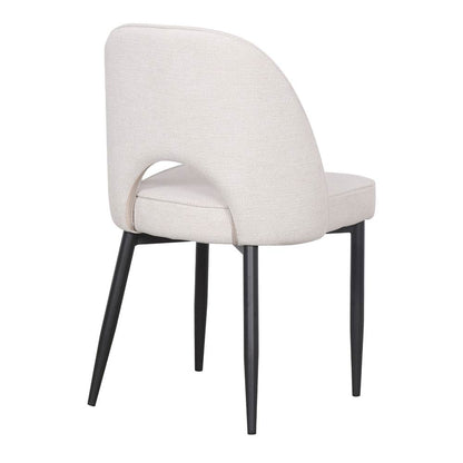 Chaise tapissée style contemporain, idéale pour brasseries et restaurants. Conçue pour un usage professionnel en intérieur.