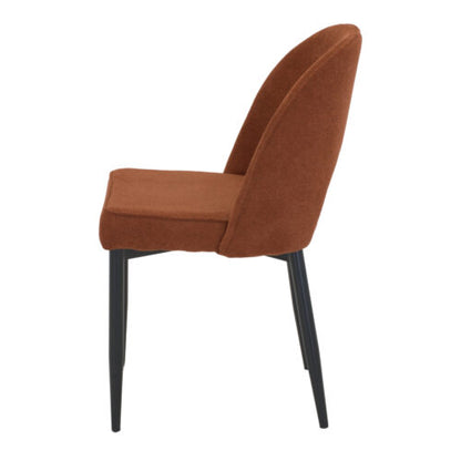 Chaise tapissée style contemporain, idéale pour brasseries et restaurants. Conçue pour un usage professionnel en intérieur.