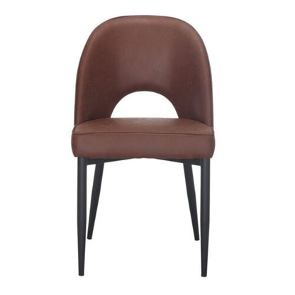 Chaise tapissée style contemporain, idéale pour brasseries et restaurants. Conçue pour un usage professionnel en intérieur.