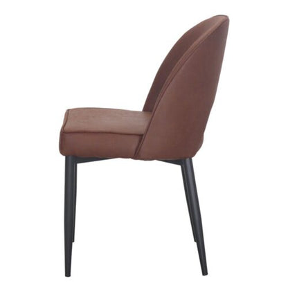 Chaise tapissée style contemporain, idéale pour brasseries et restaurants. Conçue pour un usage professionnel en intérieur.
