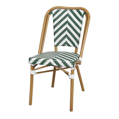 Chaise tapissée style contemporain, idéale pour brasseries et restaurants. Conçue pour un usage professionnel en intérieur.