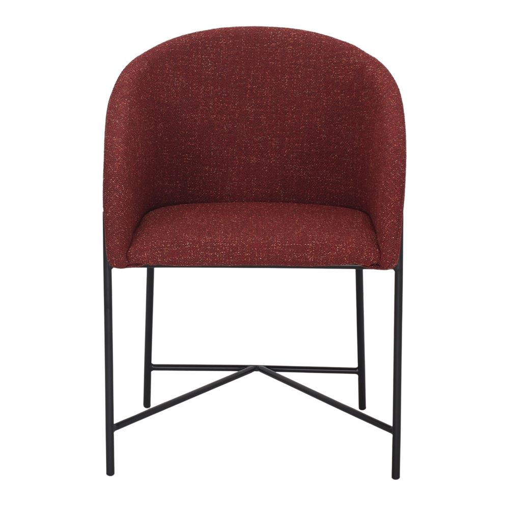 Chaise tapissée style contemporain, idéale pour brasseries et restaurants. Conçue pour un usage professionnel en intérieur.