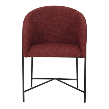 Chaise tapissée style contemporain, idéale pour brasseries et restaurants. Conçue pour un usage professionnel en intérieur.