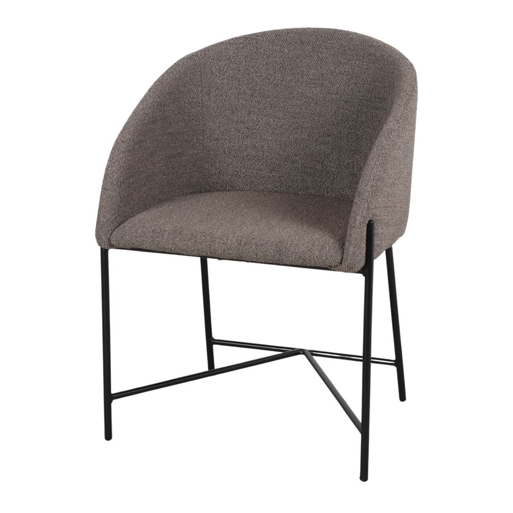 Chaise tapissée style contemporain, idéale pour brasseries et restaurants. Conçue pour un usage professionnel en intérieur.