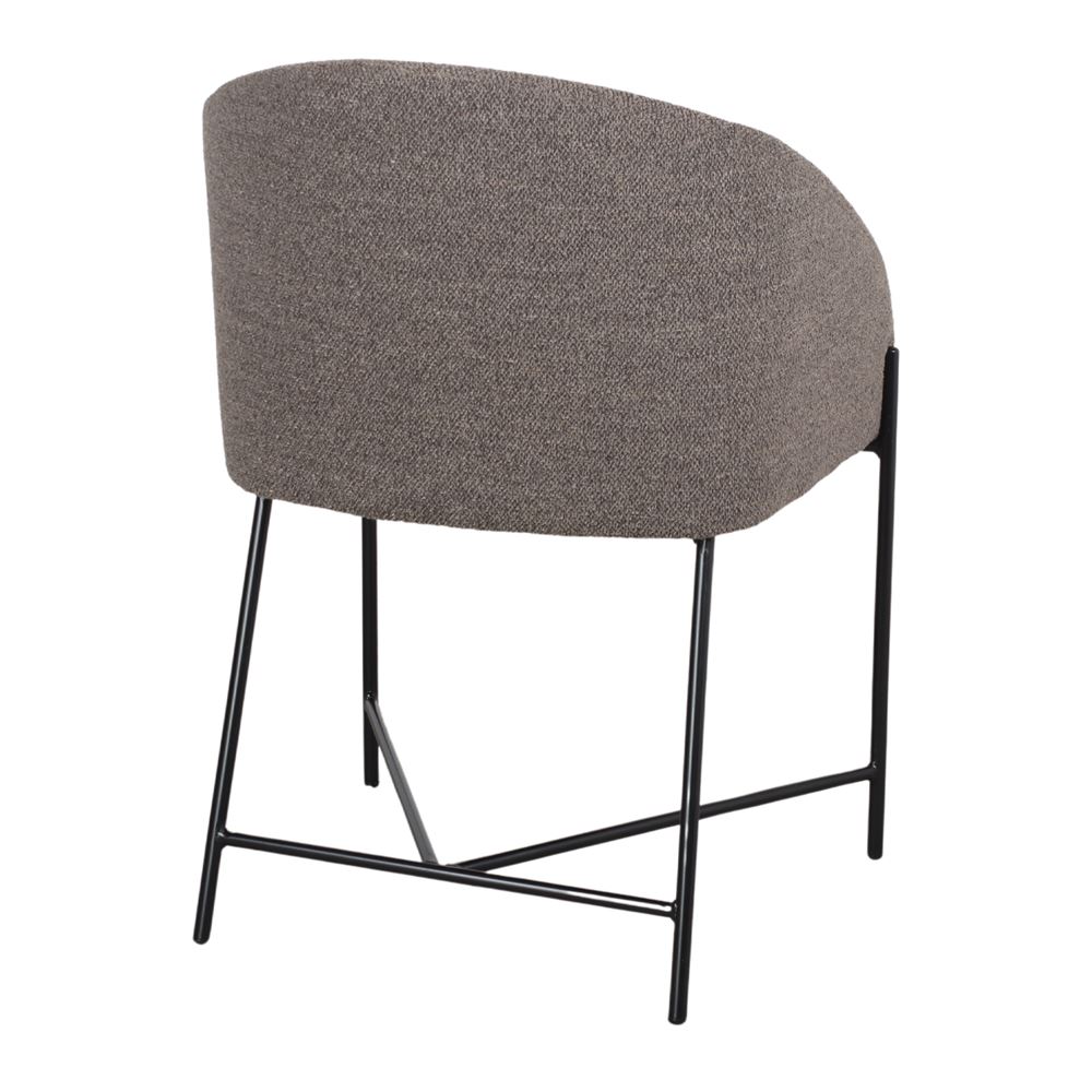 Chaise tapissée style contemporain, idéale pour brasseries et restaurants. Conçue pour un usage professionnel en intérieur.
