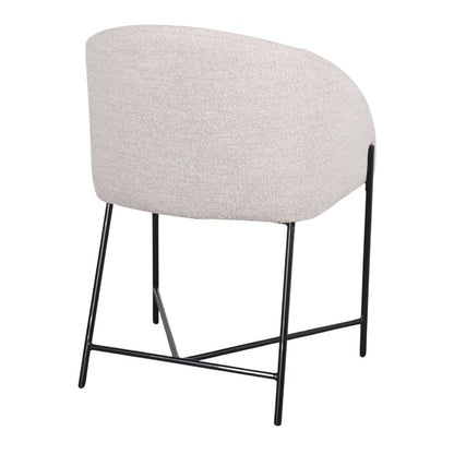 Chaise tapissée style contemporain, idéale pour brasseries et restaurants. Conçue pour un usage professionnel en intérieur.