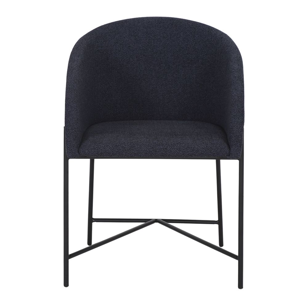 Chaise tapissée style contemporain, idéale pour brasseries et restaurants. Conçue pour un usage professionnel en intérieur.