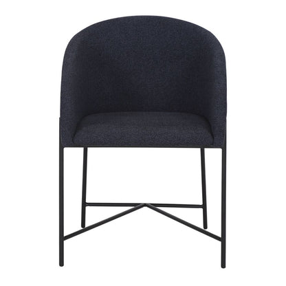 Chaise tapissée style contemporain, idéale pour brasseries et restaurants. Conçue pour un usage professionnel en intérieur.