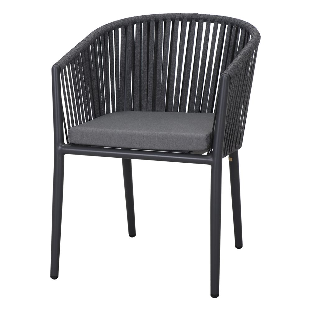 Chaise tapissée style contemporain, idéale pour brasseries et restaurants. Conçue pour un usage professionnel en intérieur.