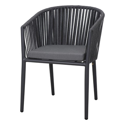 Chaise tapissée style contemporain, idéale pour brasseries et restaurants. Conçue pour un usage professionnel en intérieur.