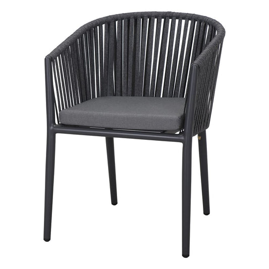 Chaise tapissée style contemporain, idéale pour brasseries et restaurants. Conçue pour un usage professionnel en intérieur.