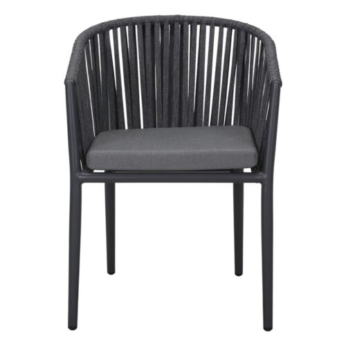 Chaise tapissée style contemporain, idéale pour brasseries et restaurants. Conçue pour un usage professionnel en intérieur.