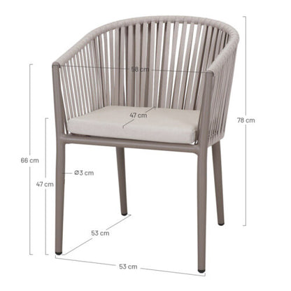 Chaise tapissée style contemporain, idéale pour brasseries et restaurants. Conçue pour un usage professionnel en intérieur.