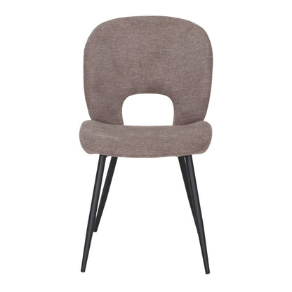 Chaise tapissée style contemporain, idéale pour brasseries et restaurants. Conçue pour un usage professionnel en intérieur.