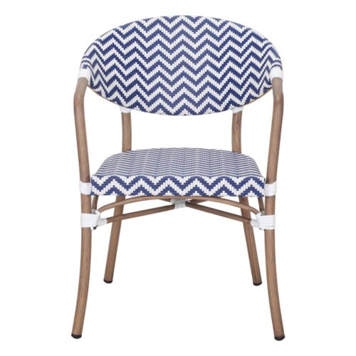 Chaise tapissée style contemporain, idéale pour brasseries et restaurants. Conçue pour un usage professionnel en intérieur.