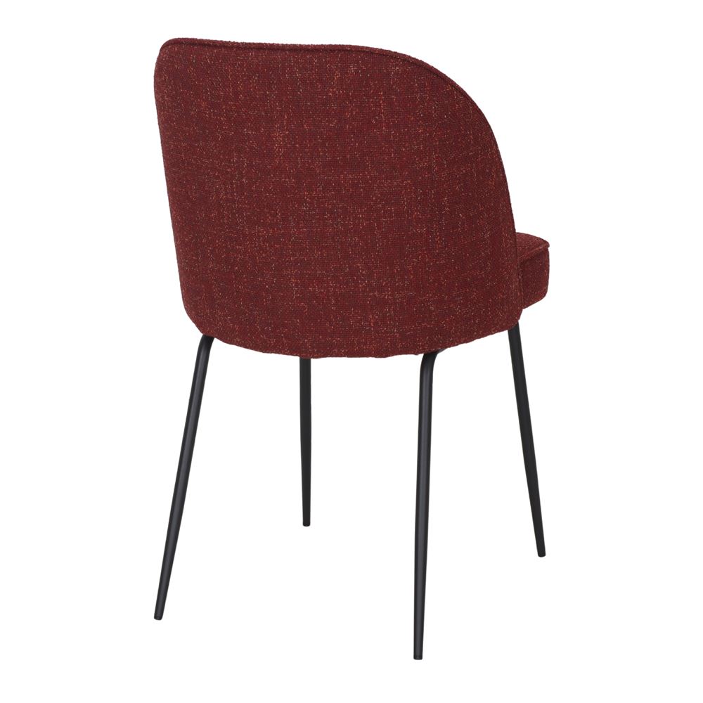 Chaise tapissée style contemporain, idéale pour brasseries et restaurants. Conçue pour un usage professionnel en intérieur.