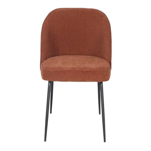 Chaise tapissée style contemporain, idéale pour brasseries et restaurants. Conçue pour un usage professionnel en intérieur.