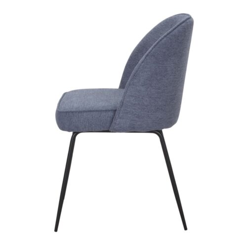 Chaise tapissée style contemporain, idéale pour brasseries et restaurants. Conçue pour un usage professionnel en intérieur.