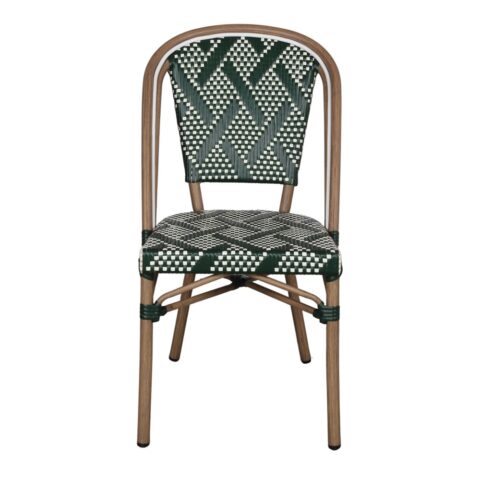 Chaise tapissée style contemporain, idéale pour brasseries et restaurants. Conçue pour un usage professionnel en intérieur.