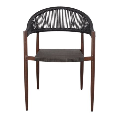 Chaise tapissée style contemporain, idéale pour brasseries et restaurants. Conçue pour un usage professionnel en intérieur.