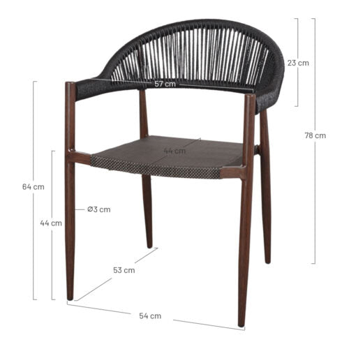 Chaise tapissée style contemporain, idéale pour brasseries et restaurants. Conçue pour un usage professionnel en intérieur.
