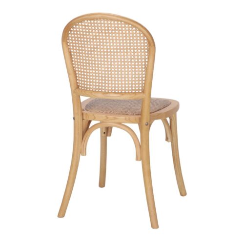 Chaise tapissée style contemporain, idéale pour brasseries et restaurants. Conçue pour un usage professionnel en intérieur.