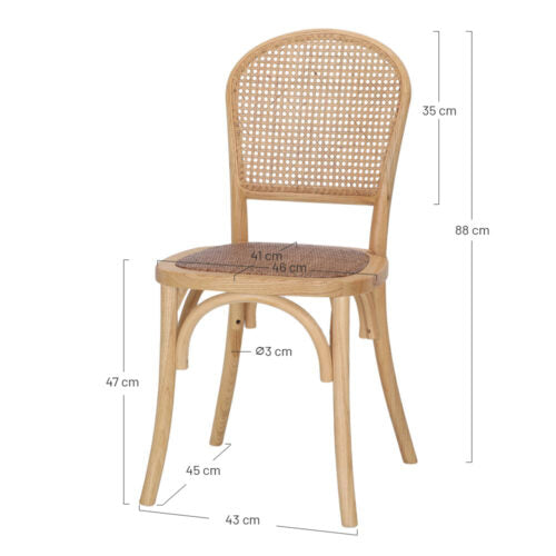Chaise tapissée style contemporain, idéale pour brasseries et restaurants. Conçue pour un usage professionnel en intérieur.
