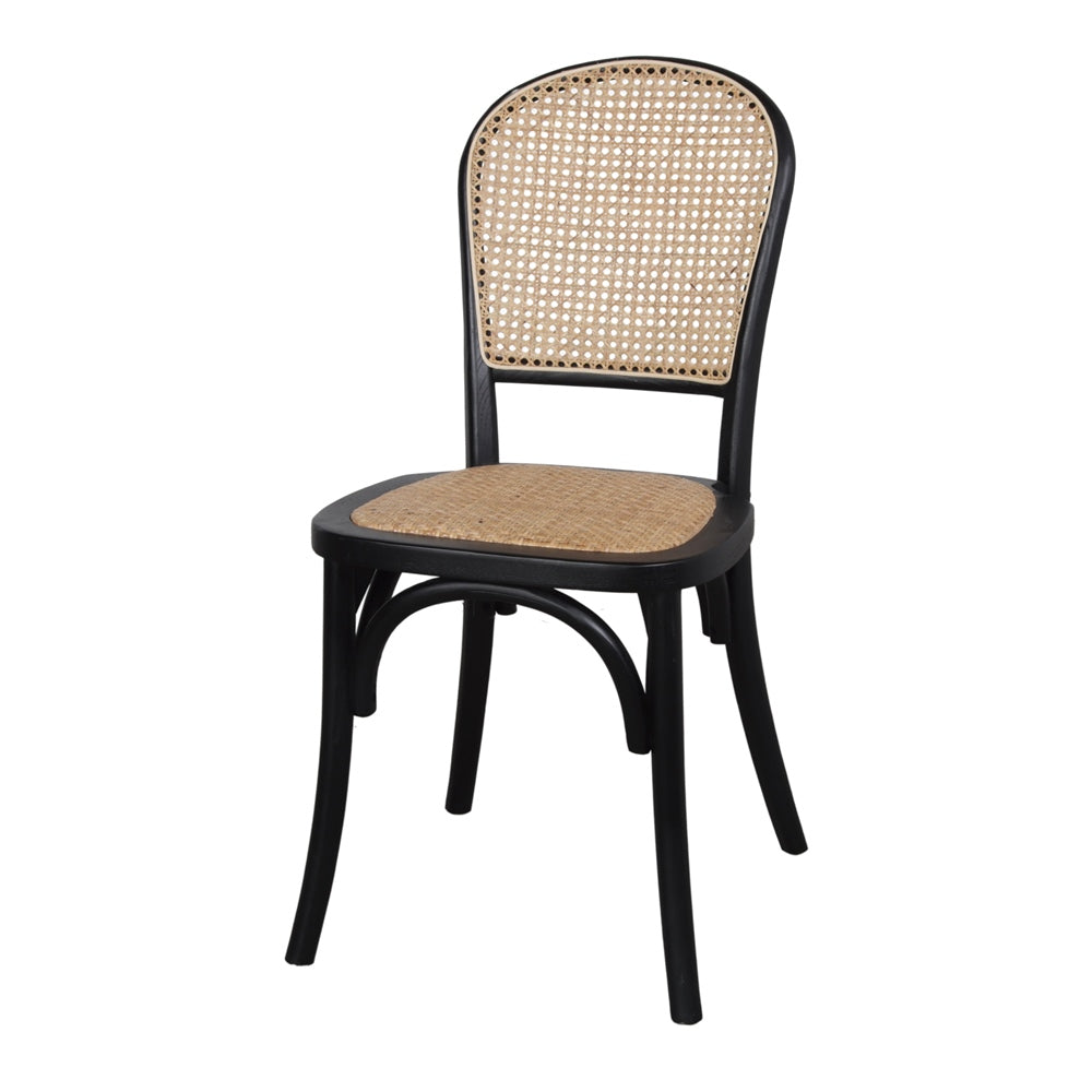 Chaise tapissée style contemporain, idéale pour brasseries et restaurants. Conçue pour un usage professionnel en intérieur.