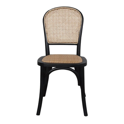 Chaise tapissée style contemporain, idéale pour brasseries et restaurants. Conçue pour un usage professionnel en intérieur.