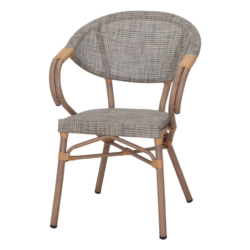 Chaise tapissée style contemporain, idéale pour brasseries et restaurants. Conçue pour un usage professionnel en intérieur.