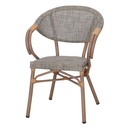 Chaise tapissée style contemporain, idéale pour brasseries et restaurants. Conçue pour un usage professionnel en intérieur.