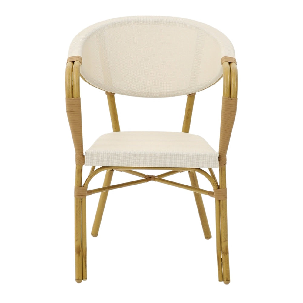 Chaise tapissée style contemporain, idéale pour brasseries et restaurants. Conçue pour un usage professionnel en intérieur.
