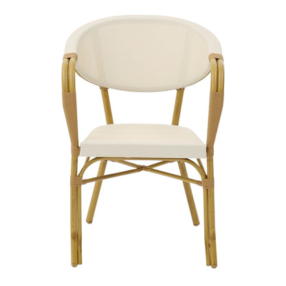 Chaise tapissée style contemporain, idéale pour brasseries et restaurants. Conçue pour un usage professionnel en intérieur.