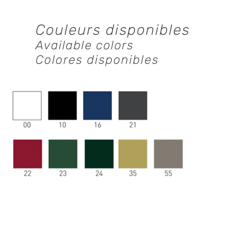 Couleurs disponibles pour les chaises de restaurant NUTA - mobilier extérieur terrasse RestooTab