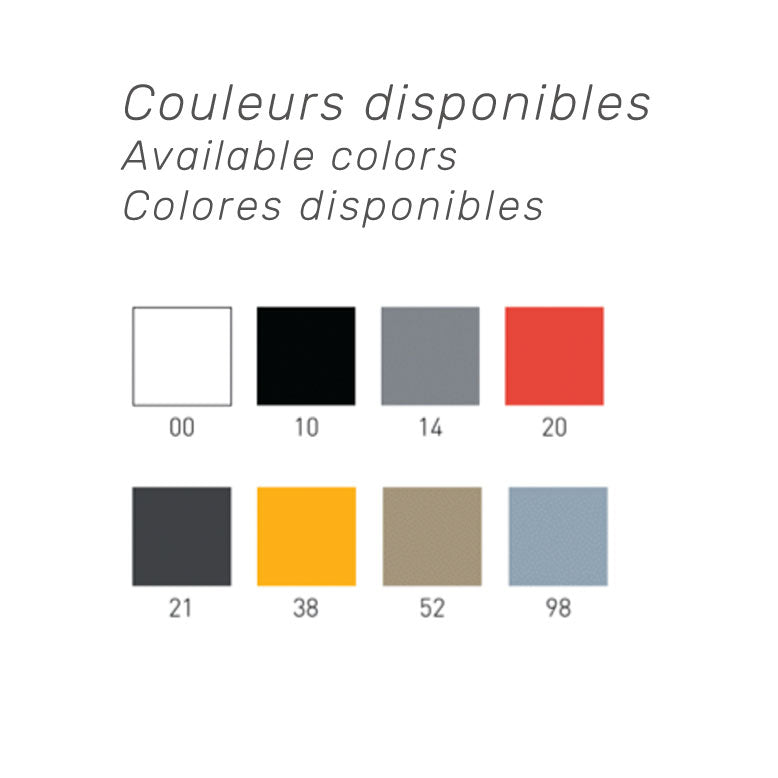 Couleurs disponibles pour les chaises de restaurant SPYKER – mobilier extérieur terrasse RestooTab