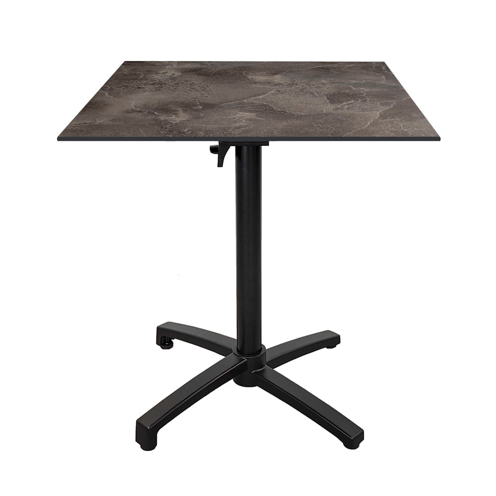 Table de terrasse Diabolo 70x70cm cuma dark
