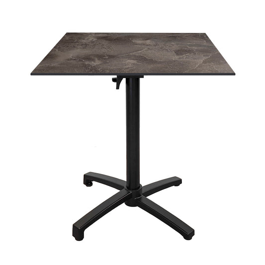 Table de terrasse Diabolo 70x70cm cuma dark