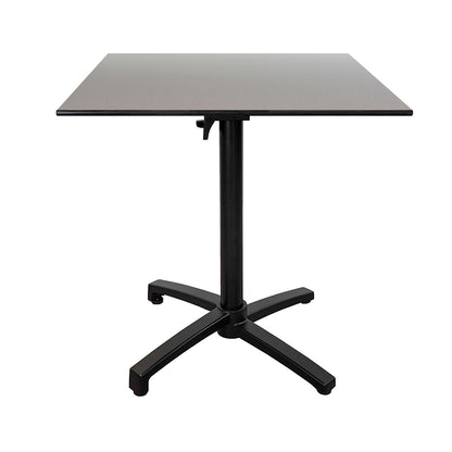 Table de terrasse Diabolo 70x70cm gris métallisé