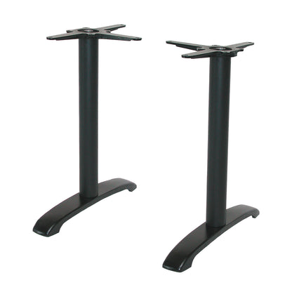 pied de table de restaurant rectangulaire noir Bazila RestooTab