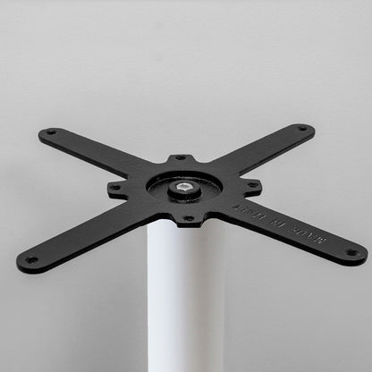 croix pied de table de restaurant blanc Round RestooTab
