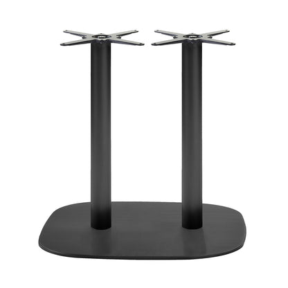 pied de table rectangulaire double de restaurant noir Round RestooTab