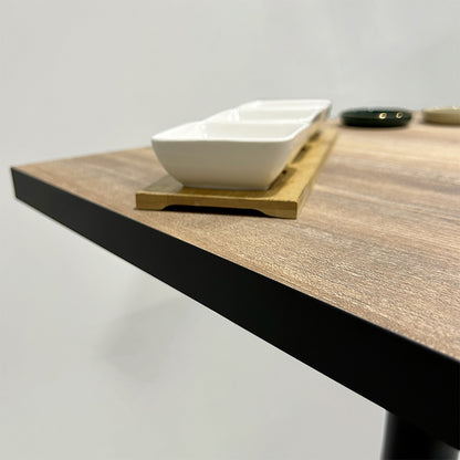 plateau de table sur mesure décor chêne slovene