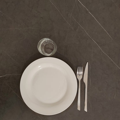 Table chic Rome noir 60x60cm Compact Marquina