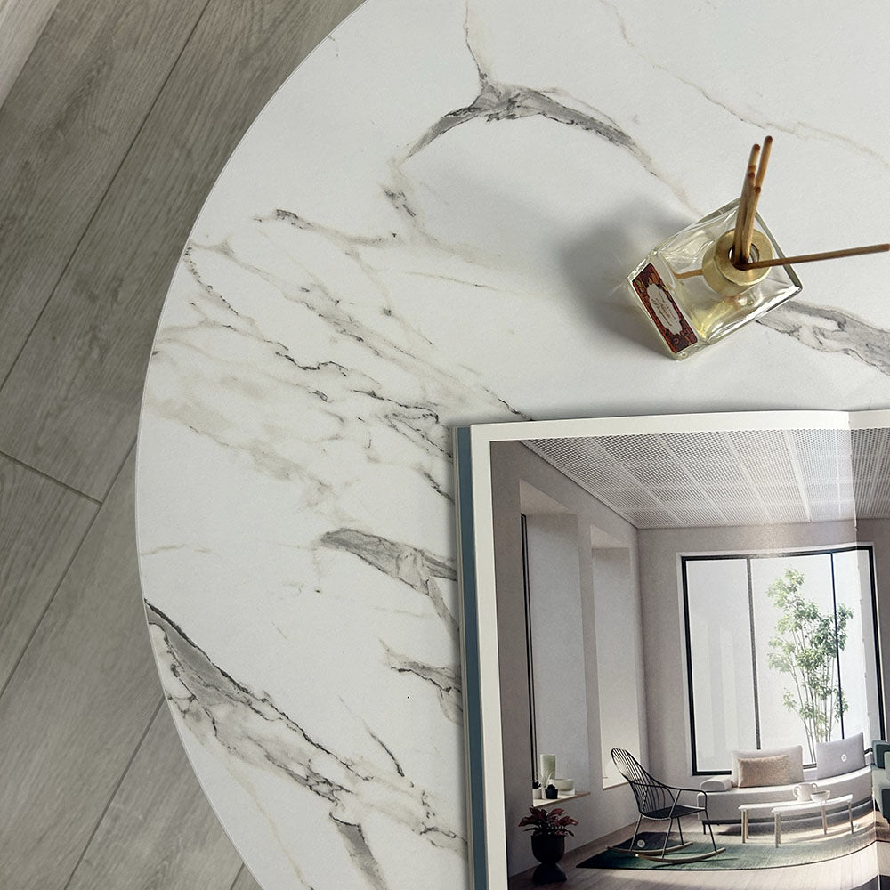 plateau de table sur mesure restaurant marbre blanc restootab