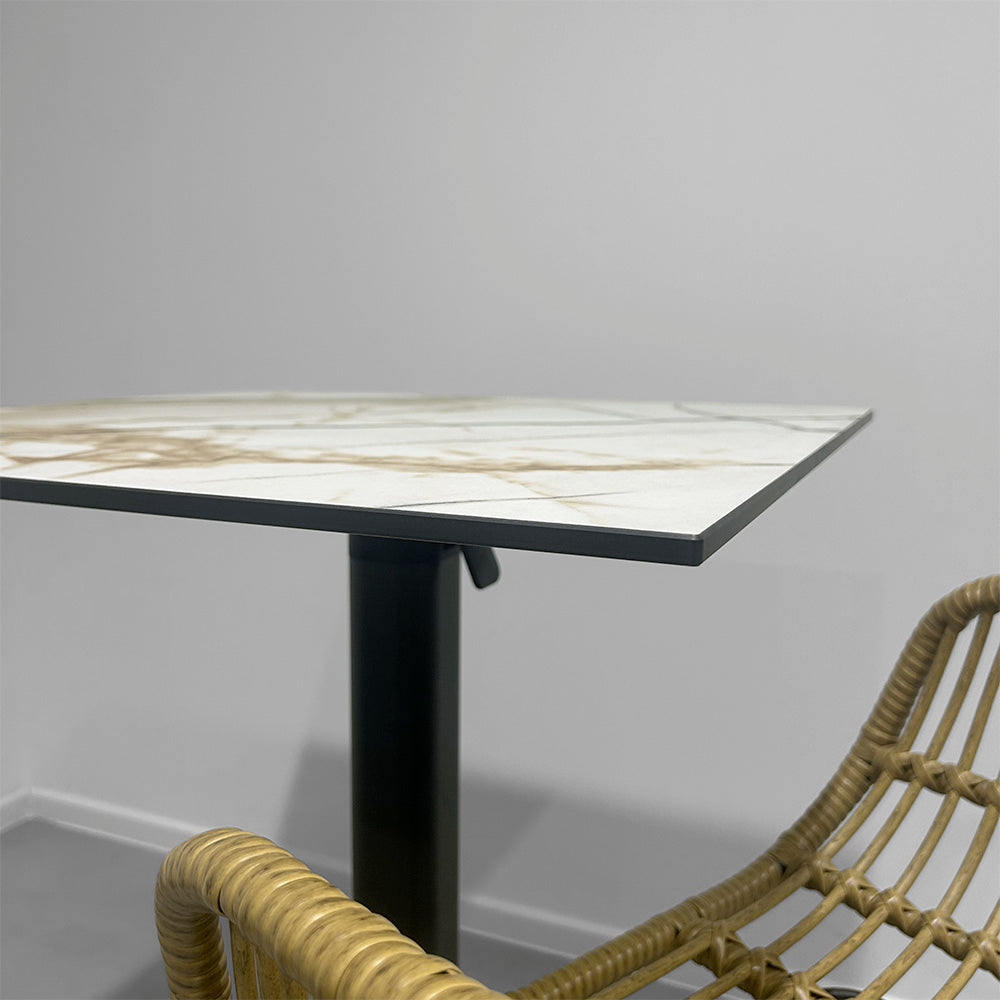 Plateau de table extérieur Calcuta (âme noire) - Compact HPL