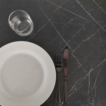 plateau de table sur mesure restaurant marbre noir restootab