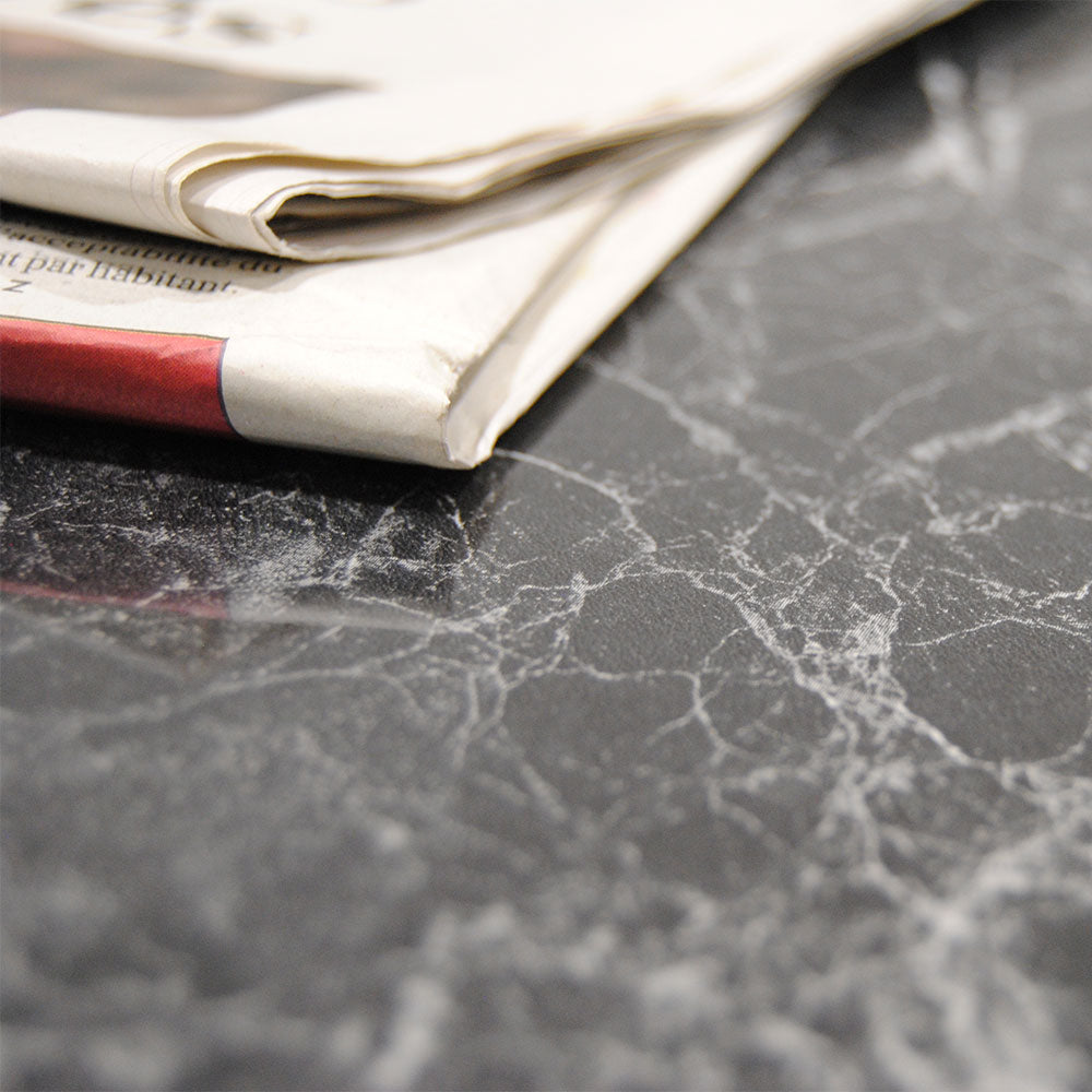 plateau de table sur mesure restaurant marbre noir brillant restootab